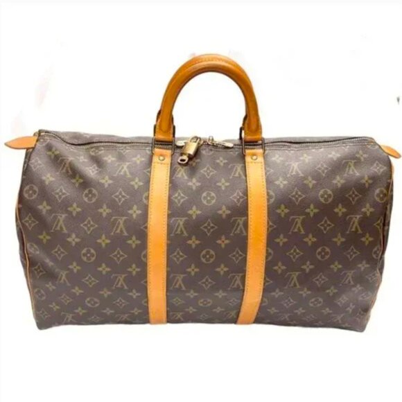 LOUIS VUITTON Bandouliere VINTAGE MONOGRAM KEEPALL 50 TRAVEL DUFFLE BAG - Picture 3 of 17
